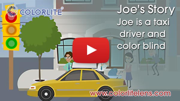 joe is taxi driver and color blind